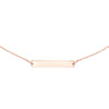Engravable Mini Bar Adjustable Choker
