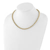 14K Two-tone Polished Fancy Link Necklace