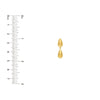 Double Teardrop Dangle Earrings