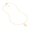 Script 'Q' with Diamond Bezel Necklace