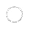 Sterling Silver 6.75mm Concave Figaro Chain with Lobster