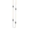 Sterling Silver Kite-Shaped Filigree Stations Long Necklace