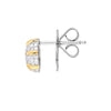 Diamond Pave Hexagon Stud Earrings (1/2tcw)