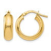 14K Polished Hoop Earrings