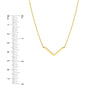 V on Chain Drop Adjustable Necklace