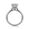 14K White Gold Round Solitaire Diamond Engagement Ring