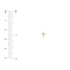 Diamond Cross Earrings (1/6tcw)