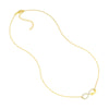 Plated Sterling Silver CZ Infinity Love Necklace
