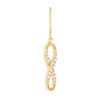 Dangle CZ Infinity Earrings