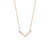 V on Chain Drop Adjustable Necklace