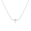 Plated Sterling Silver Mini Dragonfly Necklace