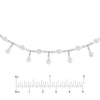 Sterling Silver CZ Dangles and Stations Adjustable Choker