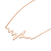 Heartbeat Necklace in Plated Sterling Silver