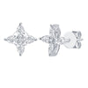 Smiling Rocks 0.79Ct E-F/SI1 Lab Grown Diamond Pear Cut Floral Earrings