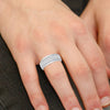 14K 0.96Ct Diamond Mens Band