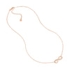 Half-CZ Infinity Adjustable Necklace