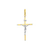 Two Tone D/C Crucifix Pendant