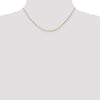14K 1.0mm D/C Wheat Chain