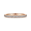 14K Rose Gold Diamond Anniversary Band