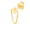 North Star Earrings with Chain Drape