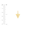 1.5pt Diamond Triangle Stacked Pendant