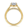 14K Yellow Gold Round Diamond Engagement Ring