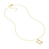 Diamond Gothic 'U' Necklace