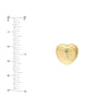 Heart Wave Pattern Stud Earrings