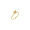 14K Yellow 6.5 mm Round Solitaire Engagement Ring Mounting