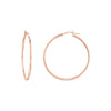 2mm x 40mm Polished Hoop Earrings