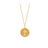 Cutout Cross Medallion Necklace