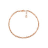 Sterling Silver Diamond-Cut Beads Adjustable Bracelet