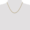 14K 2.5mm Diamond-Cut Lightweight Rope Chain