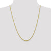 10K 2.75mm Diamond-Cut Lightweight Rope Chain