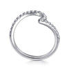 14K White Gold Diamond Wedding Band