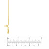 1.25mm Square Wheat Chain with Slider Bead