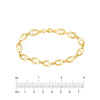 Graduated Double Oval Link Bracelet