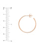 25mm x 1.2mm Hoop Post Earrings