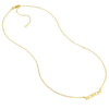 Solid and Open Hearts Bar Necklace