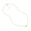 Enamel Bead Nameplate Necklace