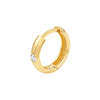 13mm Diamond Round Hoop Earrings
