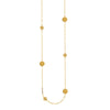 Long Hammered Forzentina Necklace with Discs