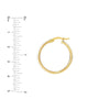 Black/White Enamel Round Hoops