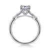14K White Gold Emerald Cut Diamond Engagement Ring