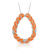 Braid Loop Pendant with Stones