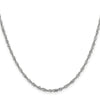 14K White Gold 1.9mm Singapore Chain Anklet