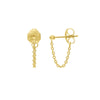Cable Chain Huggie Earrings