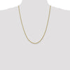 10K 2.5mm Diamond-Cut Rope Chain