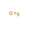 Bead Circle Stud Earrings