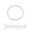 Sterling Silver Polished Bead Stretch Bracelet
